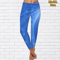 Moteriški balti taškiniai spaudiniai Stretch Yoga antblauzdžiai Fitness Bėgimo treniruoklių salė Sportinės aktyvios kelnės XS