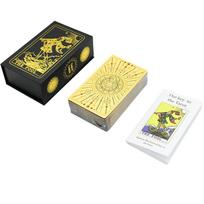Naujas „Witch Waite“ aukso folija „Tarot“ „Tarot“ bronzinis spalvotas spausdinimas iš plastiko, atsparus vandeniui iš PVC