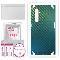 apgo apsauginė lipdukas-oda nugarai+šonams, suderinamas su Realme X50 Pro 5G, pilnas apvyniojimo plėvelė, folija, vinilas - Raštas Anglies Pluošto Chameleonas CAKA1