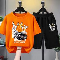 Summer Baby Girls Clothes Set Children Boy Jeep Printed T-shirts and Shorts 2pcs Suit Kid Casual Top Bottom Outfits Tracksuits 100CM