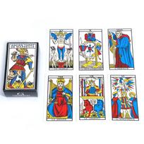 Tarot De Marseille prancūziška versija - 78 kortų rinkinys su vadovu 10,3*6 cm