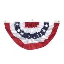 Amerikietiška klostuota vėliavėlė-vėduoklė Patriotiška raudona balta mėlyna JAV girlianda 4-ojo liepos šventės Banners Dekoracija Atminimo dienai Nepriklausomybės dienai A