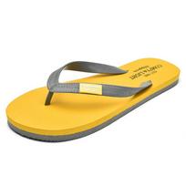 Madingos geltonos laisvalaikio šlepetės vyrams, flip-flop'ai, lauko vasariniai batai, išpardavimas, neslystančios paplūdimio šlepetės, vyriškos namų šlepetės chanclas hombre 40