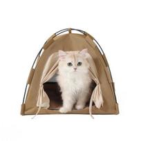 Portable Cat Tent Pop-Up Pet Tent Washable Waterproof Hideaway with Mat Breathable Mesh 1pc ruda