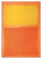 Rothko oranžinės ir geltonos spalvos paveikslas ant drobės 50x70 cm
