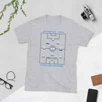 Argentina 1978 World Cup Champions Football Soccer Short-Sleeve Unisex T-Shirt M