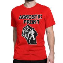 NYHC Flag American Hardcore Punk Band Rock T-Shirts Men Women Agnostic Front Cool Cotton Tees Short Sleeve T Shirts Clothing S