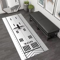 Runway Rug Airport Runway Rug for Airlines Rug Aircraft Rug PlaneLover Rug AirportGround Rug Game Rug Runway Number 40X120CM