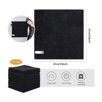Black Ultra-fine Fiber Dishwashing Cloth, Multifunctional Car Cleaning Cloth,Kichen Accessories  Kitchen Towels