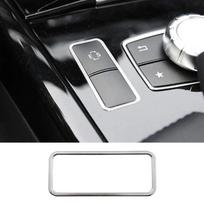 Šlifuoto aliuminio ES mygtuko dangtelio apdailos rėmelis Mercedes Benz E klasės W212 E200L E260L E300L 2014 2015 m. Chrome Automobilio priedai