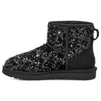 UGG Classic Mini Chunky Sequin Batai Juodi Moteriški 1130602-BLK 37