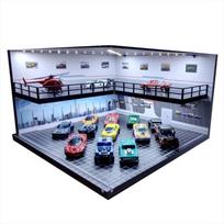 1/64 1/18 1/24 1/32 1/43 Mastelio Automobilių Garažas Diorama Modeliai Rinkinys Scena LED Parkavimo Aikštelės Modelis Matchbox Hot Wheels Kolekcijai