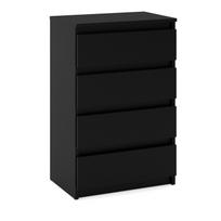 Juoda spintelė su stalčiais 60 CM 4 stalčiai TV spintelė komoda svetainei