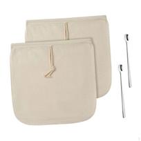 2Pcs Cold Brew Coffee Bags Reusable for Pitcher Drawstring Maker
