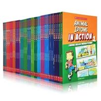 45 Books Scholastic In Action Words/Idioms  Books for Kids English Children Book Gift Box Cartoon Picture Story Livre Libro 45books