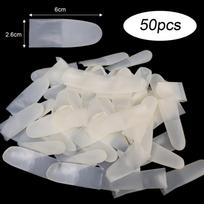 50Pcs New Disposable Finger Sleeve Frosted Non-slip Latex Gloves Ultra Thin Fingertip Cover Outdoor Work