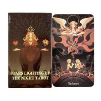 Stars Lighting Up the Night Tarot REGULAR Vibrant Asian Style Cartoon Deck Delicate Line Art Unique Indie Tarot Deck for Beginn