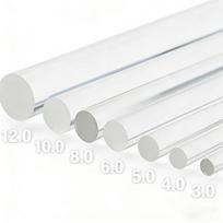 Pcs 10 25Cm Length High Transparent Acrylic Rods Multi Size Organic Glass Sticks For Diy Light Transmission Craft Architectural