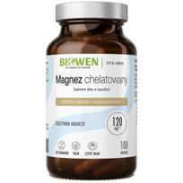 Biowen Chelated Magnesium, magnio diglicinatas 840 mg – 100 kapsulių