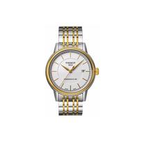 Tissot Carson Series Automatic Mechanical Movement Calendar Simple Casual Business Watch Men watches White Steel T085.407.22.011.00 Silver Dial Medium Gold Watch Case white