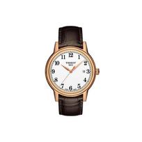 Tissot Carson Series Quartz Movement Simple Retro Watch 40mm White Dial Stainless Steel Case Genuine Leather Strap Men watches T085.410.36.012.00 White Dial