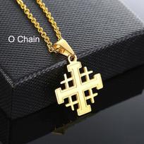 JERUZALĖS KRYŽIAUS KAROLIAI VYRAMS BIBLIJOS KRYŽIUOČIAI NERŪDIJANČIO PLIENO PAKABUTIS IZRAELIO PAPUOŠALAI Bible Crusaders SU 24 colių 60cm