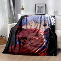 2026 newmodel Jujutsu Kaisen Anime Pattern Flannel Blanket,Multi-purpose Holiday Gift Blanket Warm And Soft Blankets All Seasons 75cm x 90cm