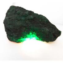 667 Ct Natural Emerald Huge Rough Earth Mined CERTIFIED Green Loose Gemstone 72 mm approx žalia