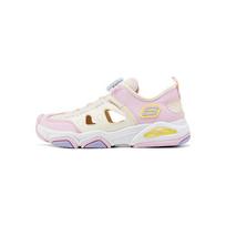 Skechers Girls Comfortable Versatile Fashionable Low-Top Sandals Kids sandals Off-White Pink 319204L-OFPK 31