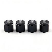 4Pcs Metal Car Tire Valve Caps Wheel Air Valve Stem Covers For Porsche Cayenne Panamera Macan 911 Taycan Boxster Cayman Stickers