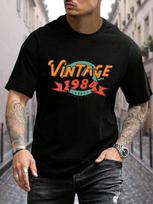Style Printed Unisex's T-Shirt, Casual Short-Sleeved Round Neck Top, Summer Street Style M