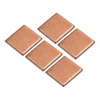 uxcell Heatsink Copper Sheet Shim, 2mm Thick, 20 x 20mm Pad, with Thermal Conductive Adhesive Tape, 5-Pack Desktop Computer GPU CPU Cooling Patches