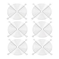 PATIKIL 6-Pack Fan Guards, 11.3cm Finger Grille, Fan Grille Protective Cover, Dustproof Mesh, 304 Stainless Steel, Round, Ventilation Fan Filter