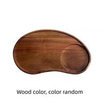 with Coaster Cashew Nut Wood Tray Wooden Breakfast Tray Dessert Tray Food Dish  Coffee Table Style B