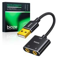 [24bit96kHz Compatible] USB Audio Converter Adapter, External Sound Card, Audio Interface, High-Performance DAC Chip, USB to 3.5mm