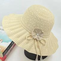 Breathable Summer Sun Hat Bowknot Wide Brim Hat Accessories Floral Beach Cap  Travel