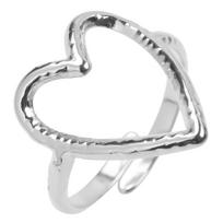 Random Finger Jewelry Open Adjustable Stainless Steel Rings For Women Men Accessories Silver Color Heart Shell Trendy Ring Party 1pcs