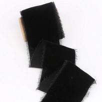 New 1 Meter Velvet Ribbon Thickening Ribbon Velvet Gift Packing Ribbon Frayed Edge DIY Craft Ribbon Bouquet Wrapping