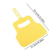 1PC Plastic Heat Resistant Barbecue Fan Handheld Manual Grill Convenient Fan Hand Crank Blower For Outdoor Camping geltona