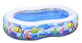 JILONG Figure 8 Pool 175 x 109 x 40 cm (inflated size) with large air valvedrain plug JL-687911 BL Medium