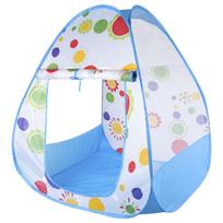 Cocoriko Kids Tent, Colorful, One-Touch Assembly, Foldable, Ball Pit, Cute Secret Base, Lightweight, Breathable, Indoor (Flower Blue)
