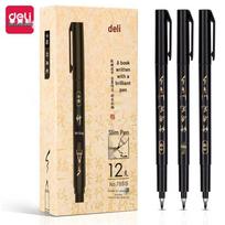Deli 75515 Calligraphy Brush Pen Set