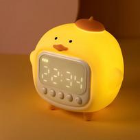 Children's Smart Alarm Clock Night Light geltona