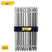Deli 20-Piece S2 High Torque Screwdriver Bit Set PH2 x 150mm