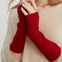 Women's 100% Cashmere Cable Knit Half-Finger Gloves, Thickened and Fashionable for Spring and Autumn. One Size