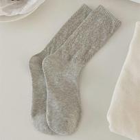 High Quality Solid Color Mid-tube Socks Simple Sweat Absorbent Mesh Socks Breathable Hollow Out Socks One Size