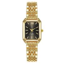 Hot Stainless Steel Quartz Watches Folding buckle Square Women Wristwatch Luxury Gift Simple Strap Watch Student