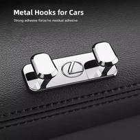 Car Logo Double Hooks Storage Hanging Holder Accessories For  Lexus F SPORT GX460 Ct200h IS250 ES 220D IS200 Fsport GS GX IS LS