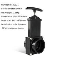 Plastic Drain Valve Clean Water Tank RV Modification Accessories Hand Drain Water Valve  Caravan Style A