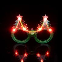 Christmas Tree LED Light Up Glasses Glow In The Dark Glasses Neon Prom Party Supplies For Kids Adults Birthday Party Decoration